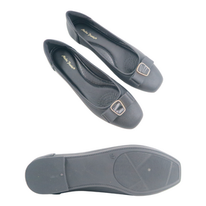 Ladies Flats Shoes Covered Toe Ribbon Design (35480L)