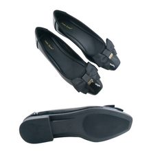 Load image into Gallery viewer, Ladies Slip-On Heels Shoes Ribbon Design (35489L)