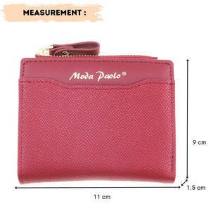 MODA PAOLO WOMEN SHORT WALLET IN 4 COLOURS (B006A)