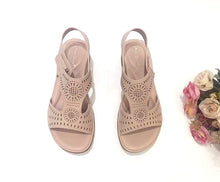 Load image into Gallery viewer, Ladies Strap Wedges Sandals 36028L - Chic Comfortable Wedge Heel for Versatile Occasions