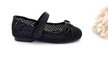 Load image into Gallery viewer, Kids Girl Ballet Flats Covered Shoe With Ribbon (36144K)