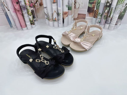 Ladies Strap Sandals Ribbon Design (35687L)