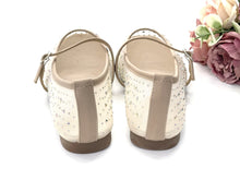 Load image into Gallery viewer, Ladies Flats Covered Shoes With Strap 36082L Stylish Practical Design for Everyday Wear