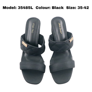 Ladies Slip-On Heels Shoes (35485L)