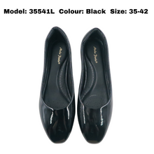 Load image into Gallery viewer, Ladies Glossy Medium Heels Slip-On (35541L)