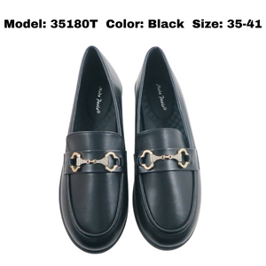 Ladies Flat Loafers Fashion Wear In 2 Colors (35180T)