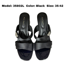 Load image into Gallery viewer, Ladies Slip-on Heels Strap Design (35802L)