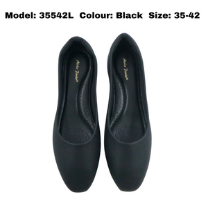 Ladies Slip-On Heels Plain Design Formal (35542L)