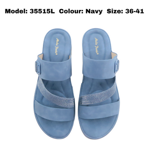Ladies Wedges Mules Shoes (35515L)