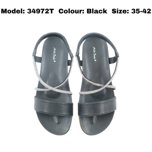 Ladies Sandals Strap Slides (34972T)