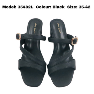 Women Heels Adjustable Open Toe (35482L)
