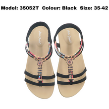 Load image into Gallery viewer, Ladies Sandals Strap Slides (35052T)