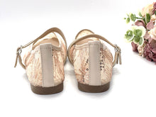 Load image into Gallery viewer, Ladies Flats Covered Shoes With Double Strap (36084L)
