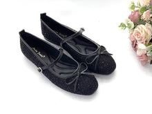 Load image into Gallery viewer, Ladies Mary Jane Flats Covered Shoe With Strap (36020L)