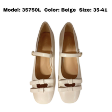 Load image into Gallery viewer, Ladies Heels Square Toe Design (35750L)