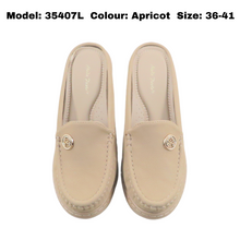 Load image into Gallery viewer, Women Ladies Slip-On Heels Cover Toe (35407L)