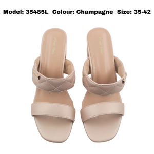 Ladies Slip-On Heels Shoes (35485L)