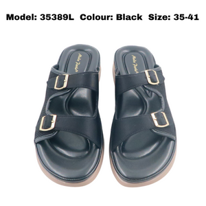 Women Sandal Slides Adjustable Strap (35389L)