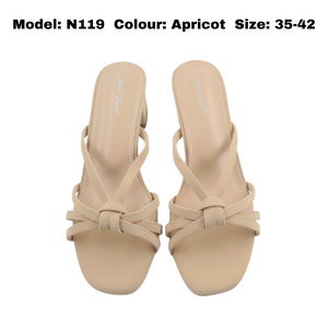 Women Ladies Sandal Heels Casual Heels Square Toe (N119)