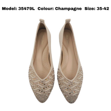 Load image into Gallery viewer, Ladies Flats Shoes Covered Toe (35479L)