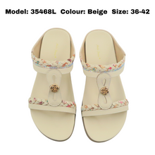 Load image into Gallery viewer, Ladies Slip-On Sandals Slides (35468L)