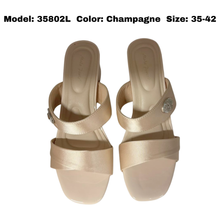 Load image into Gallery viewer, Ladies Slip-on Heels Strap Design (35802L)