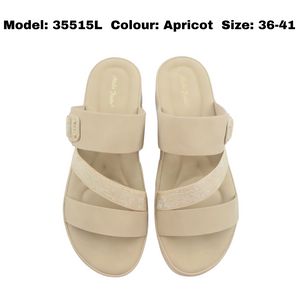 Ladies Wedges Mules Shoes (35515L)