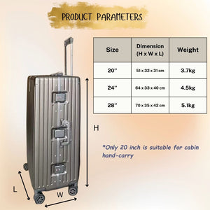 Hard Case Luggage 20/24/28 Inches Suitcase (L005)