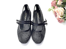 Load image into Gallery viewer, Ladies Flats Covered Shoes With Double Strap (36084L)