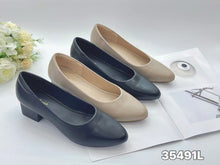 Load image into Gallery viewer, Ladies Slip-On Heels Plain Design (35491L)