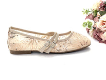 Load image into Gallery viewer, Ladies Flats Covered Shoes With Double Strap (36084L)