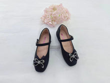 Load image into Gallery viewer, Girls Kids Flat Shoes Covered Toe Ribbon Design (35694K)