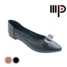 Load image into Gallery viewer, Ladies Flats Shoes Covered Toe Ribbon Design (35535L)