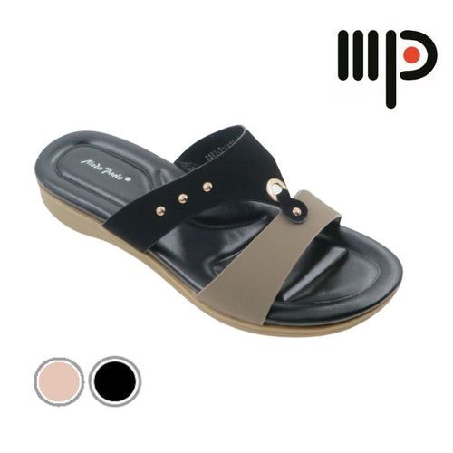 Ladies Sandal Slides in 2 Colors (35024T)