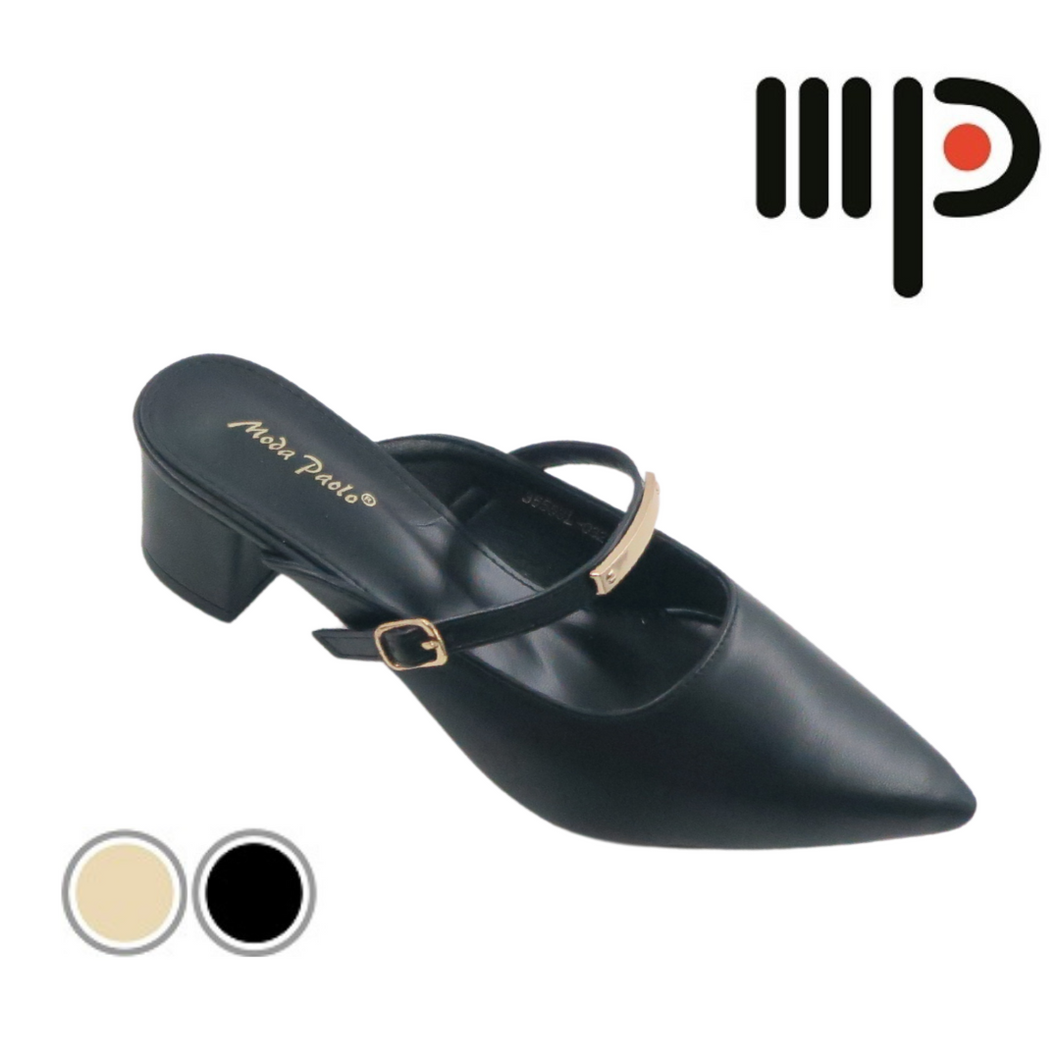 Women Slip-On Heels Pumps Pointed Toe (35553L)
