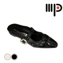 Load image into Gallery viewer, Ladies Slip-On Wedges Buckle Design (35722L)
