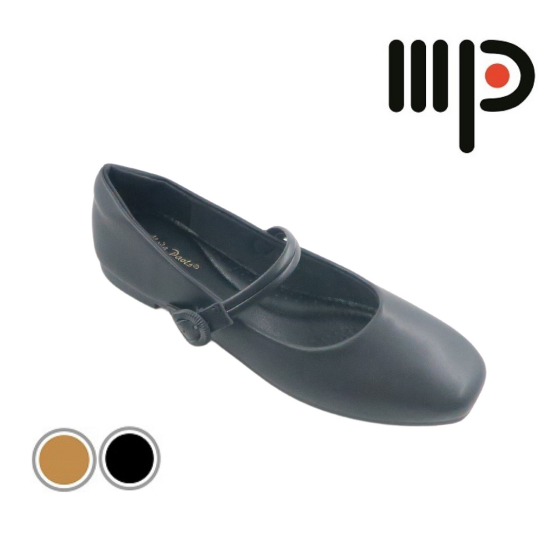 Women Flat Shoes With Strap Plain Color (35474L)