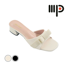 Load image into Gallery viewer, Ladies Slip-On Medium Heels Ribbon Design (N123)