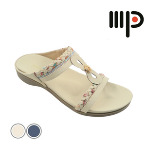 Ladies Slip-On Sandals Slides (35468L)