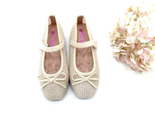 Load image into Gallery viewer, Kids Girl Ballet Flats Covered Shoe With Ribbon (36144K)