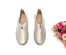 Load image into Gallery viewer, Ladies Slip-On Covered Shoe 36032L - Elegant Slip-On Design for Casual Wear &amp; Comfortable Flat Style