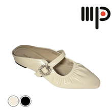 Load image into Gallery viewer, Ladies Slip-On Wedges Buckle Design (35722L)