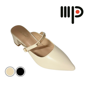 Women Slip-On Heels Pumps Pointed Toe (35553L)