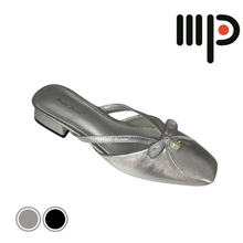 Load image into Gallery viewer, Ladies Slip-On Heels Ribbon Design (35730L)