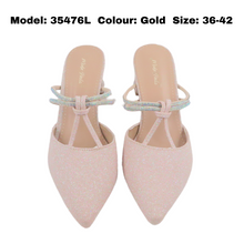 Load image into Gallery viewer, Ladies Slip-On Heels Shoes (35476L)