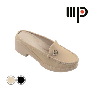 Women Ladies Slip-On Heels Cover Toe (35407L)