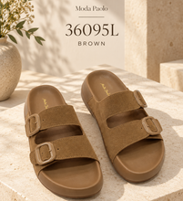 Load image into Gallery viewer, Ladies Sandals Slide Slip-On Casual Slippers (36095L)