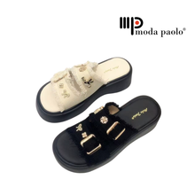 Load image into Gallery viewer, Ladies Slip-On Wedges Mules (35951L)