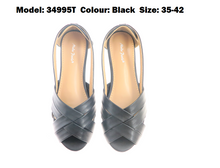 Load image into Gallery viewer, Ladies Flats Covered Toe (34995T)