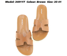 Load image into Gallery viewer, MODA PAOLO WOMEN SLIDES IN 2 COLOURS (34911T)